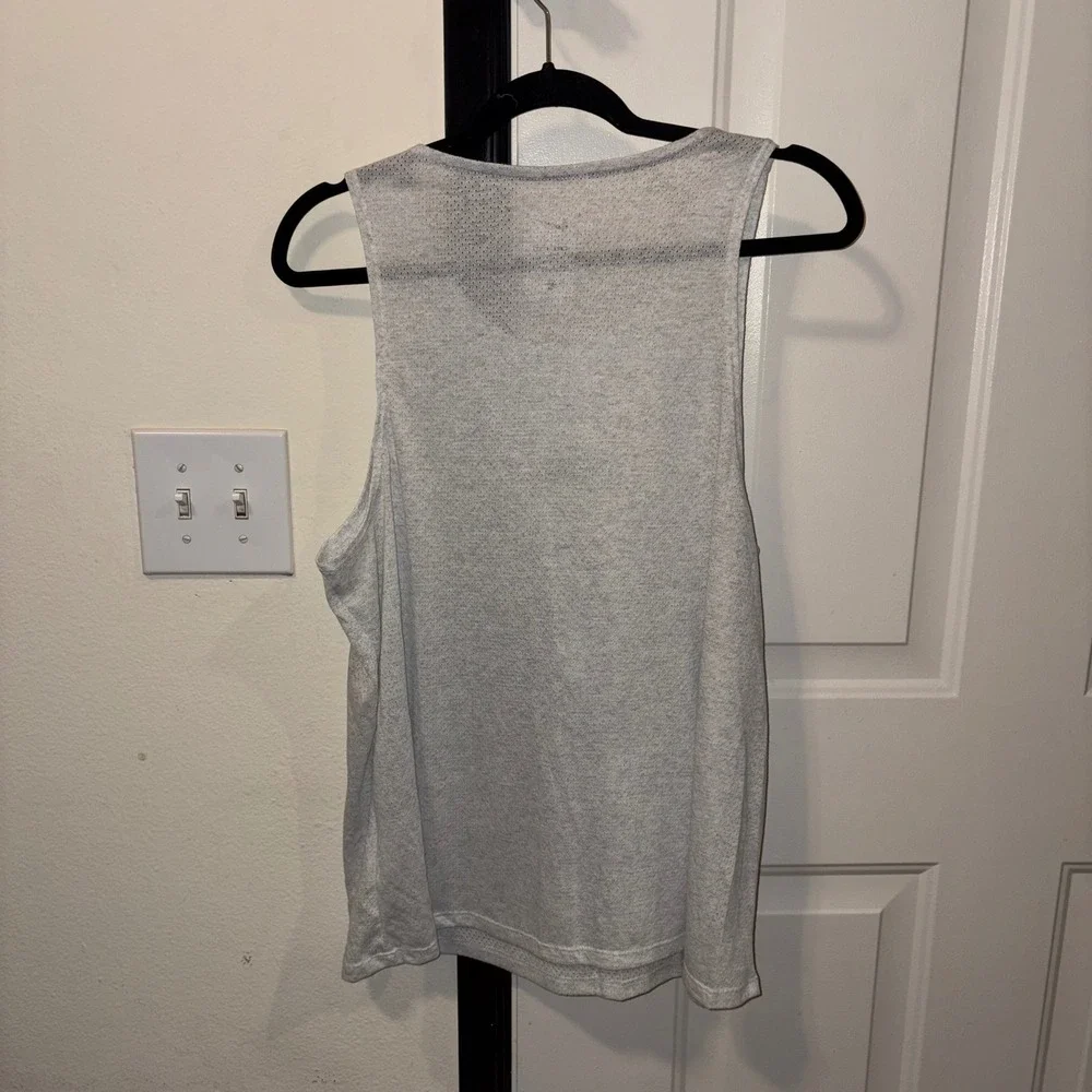 Nike Trail Dri-FIT Running Tank Top women's Grey Mesh Reflective Singlet